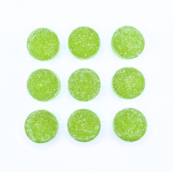 Chillin Gummies Edible ‘Single Flavour’ 240mg THC (12pcs x 20mg) - Green Apple - Image 2