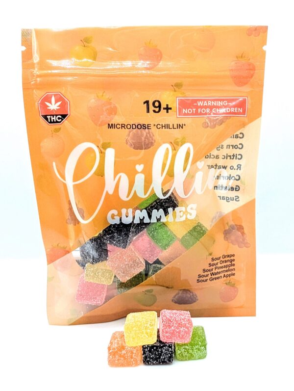 Chillin Gummies Edibles ‘Microdose Chillin’ 200mg THC (20pcs x 10mg)