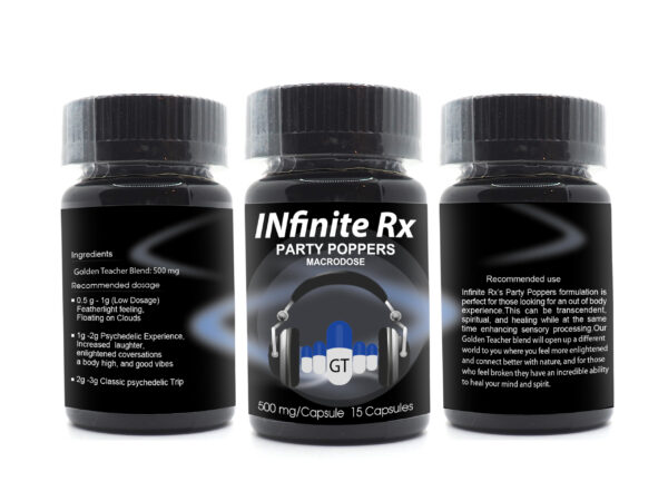 INfinite Rx Party Poppers Macrodosing Mushrooms Capsules - Image 4