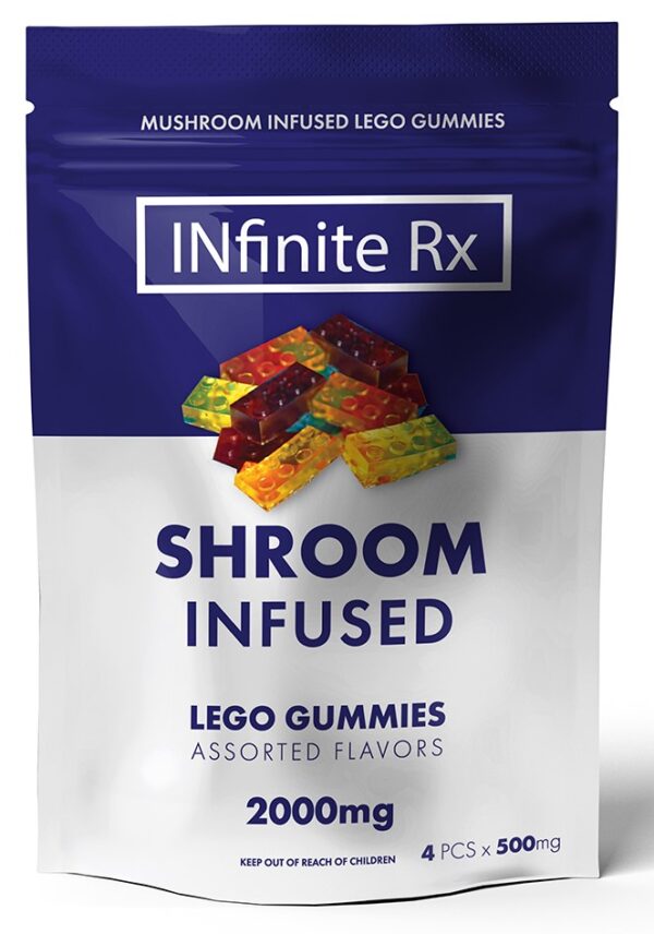 INfinite Rx Shroom Infused Lego Gummies Edibles (4pcs X 500mg)