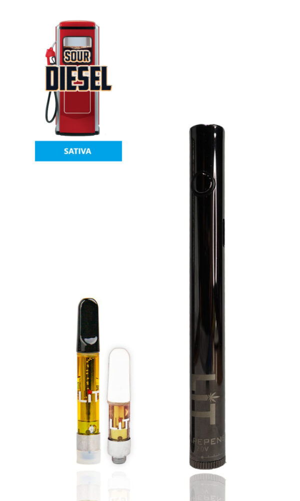 LiT Sour Diesel THC Vape Pen Kit (Sativa)