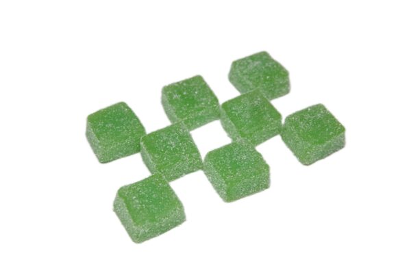 Burn Bites – Green Apple 250mg THC (10pcs x 25mg) - Image 3