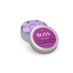 Bliss Juicy Grape THC Gummies Edibles 250mg THC (10pcs x 25mg)