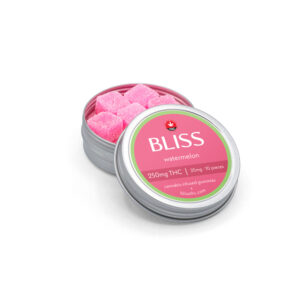 Bliss Watermelon THC Gummies Edibles 250mg THC (10pcs x 25mg)