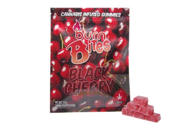 Burn Bites – Black Cherry 250mg THC (10pcs x 25mg)