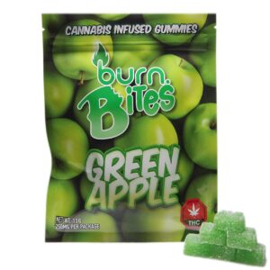 Burn Bites – Green Apple 250mg THC (10pcs x 25mg)
