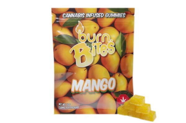 Burn Bites – Mango 250mg THC (10pcs x 25mg)