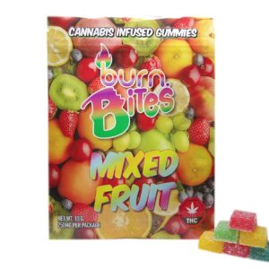 Burn Bites – Mixed Fruit Variety 250mg THC (10pcs x 25mg)