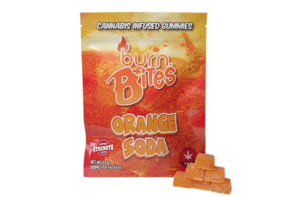 Burn Bites – Orange Soda 250mg THC (10pcs x25mg)