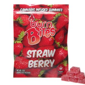 Burn Bites – Strawberry 250mg THC (10pcs x 25mg)