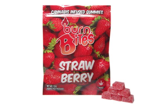 Burn Bites – Strawberry 250mg THC (10pcs x 25mg)