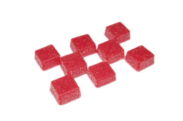 Burn Bites – Strawberry 250mg THC (10pcs x 25mg) - Image 3