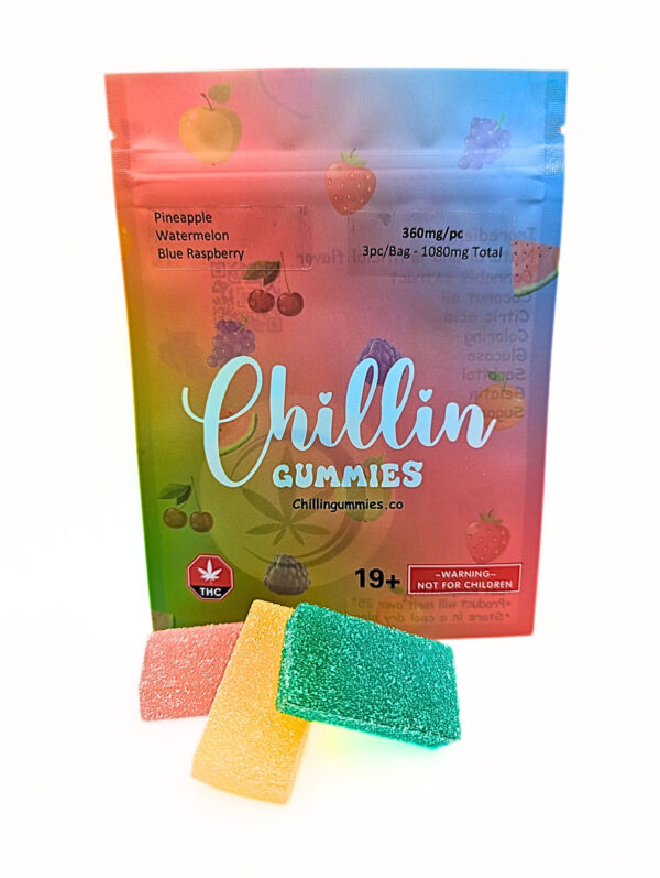 Chillin Gummies ‘Supreme’ 1080mg THC (3pcs x 360mg) – Assorted