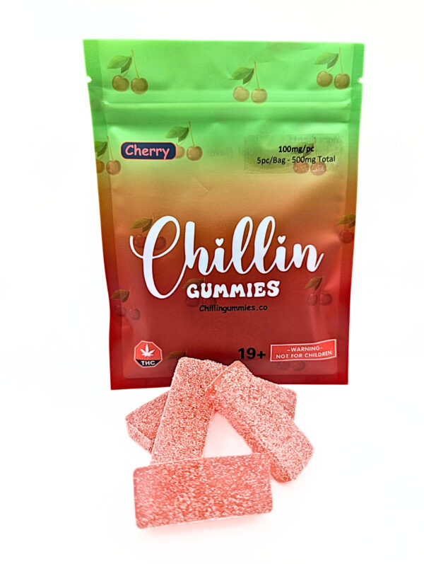 Chillin Gummies 'Extreme' 500mg THC (5pcs x 100mg) - Cherry