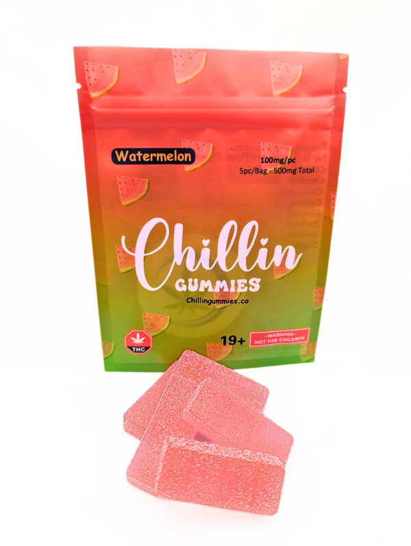 Chillin Gummies 'Extreme' 500mg THC (5pcs x 100mg) - Watermelon